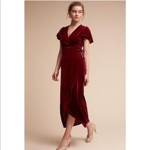 BHLDN Thrive dress in Wine
